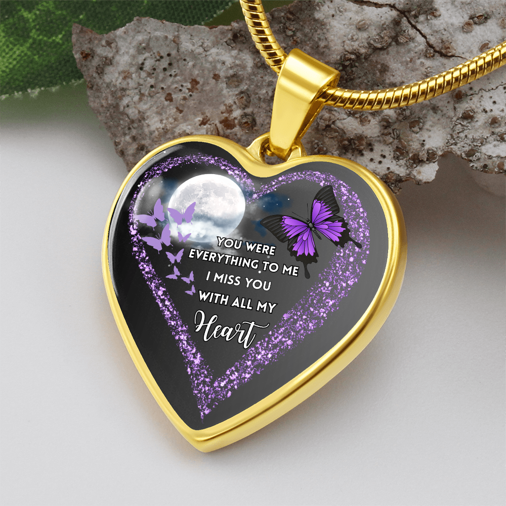 Butterfly Heart Necklace “You Were Everything” ShineOn Fulfillment
