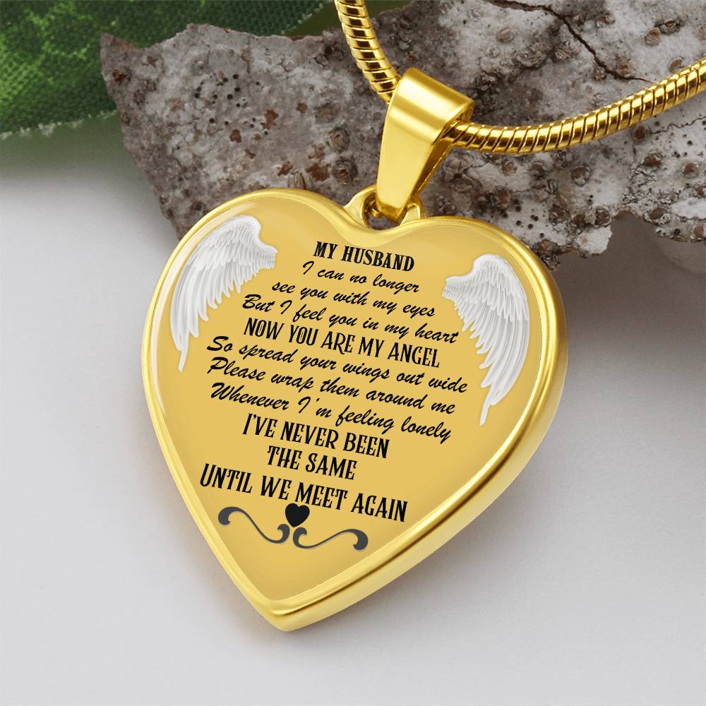 Luxury Heart Necklace for Husband Memorial