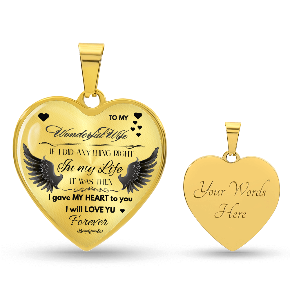 To My Wife Jewelry Gift – Romantic Necklace for Birthday, Anniversary, or Everyday Love by ShineOn Fulfillment