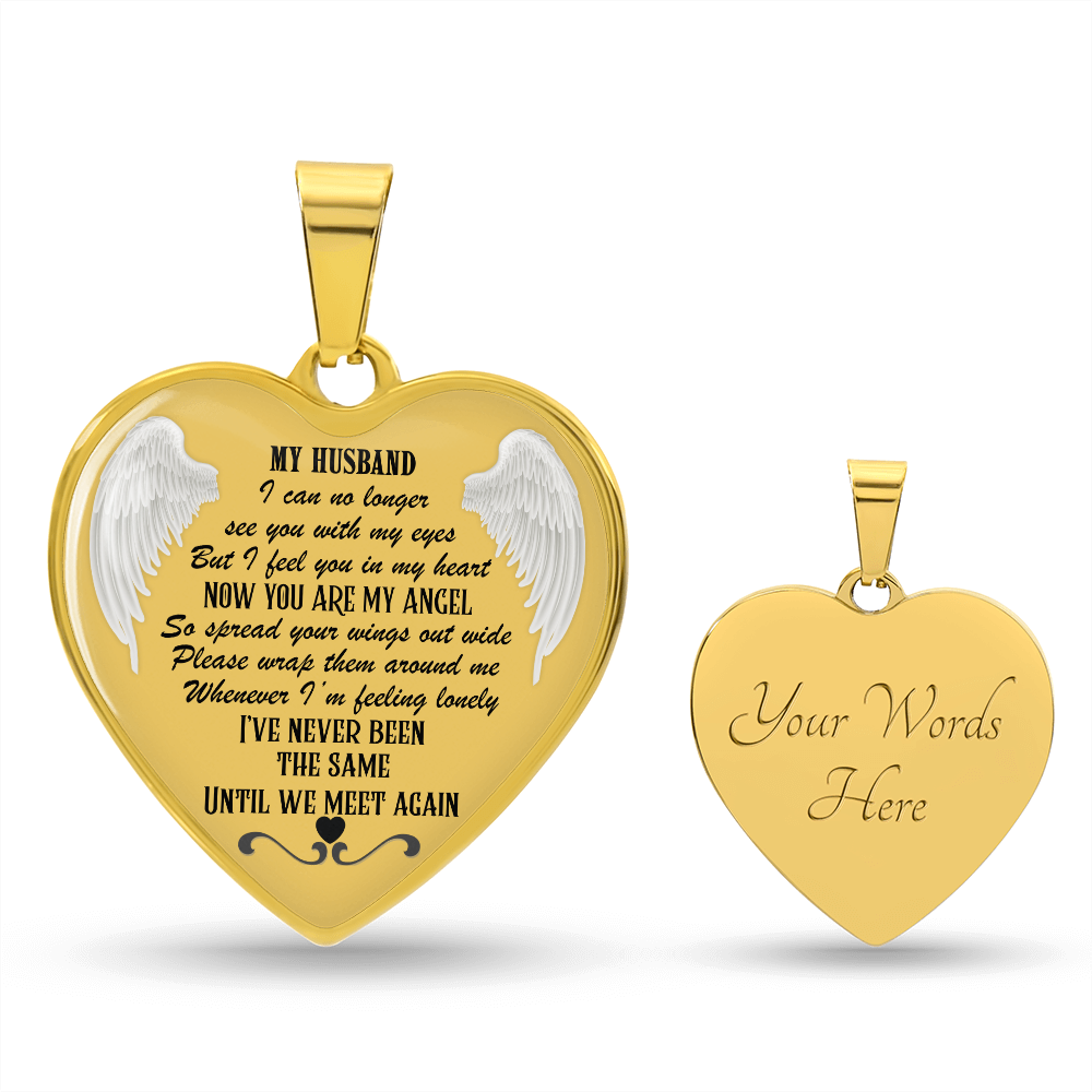 Luxury Heart Necklace for Husband Memorial