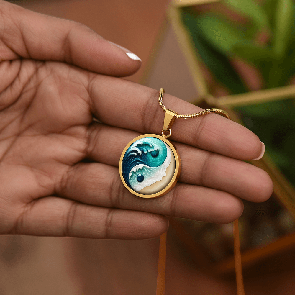 Yin Yang Necklace Turquoise Nature-Inspired Zen Jewelry – Spiritual Gift for Her, Mindfulness & Balance Symbol Pendant by ShineOn Fulfillment