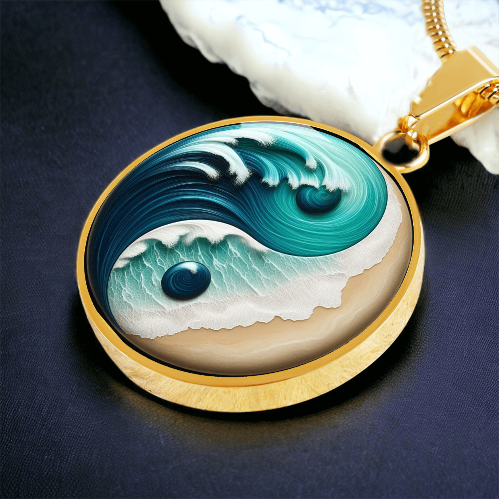 Yin Yang Necklace Turquoise Nature-Inspired Zen Jewelry – Spiritual Gift for Her, Mindfulness & Balance Symbol Pendant by ShineOn Fulfillment