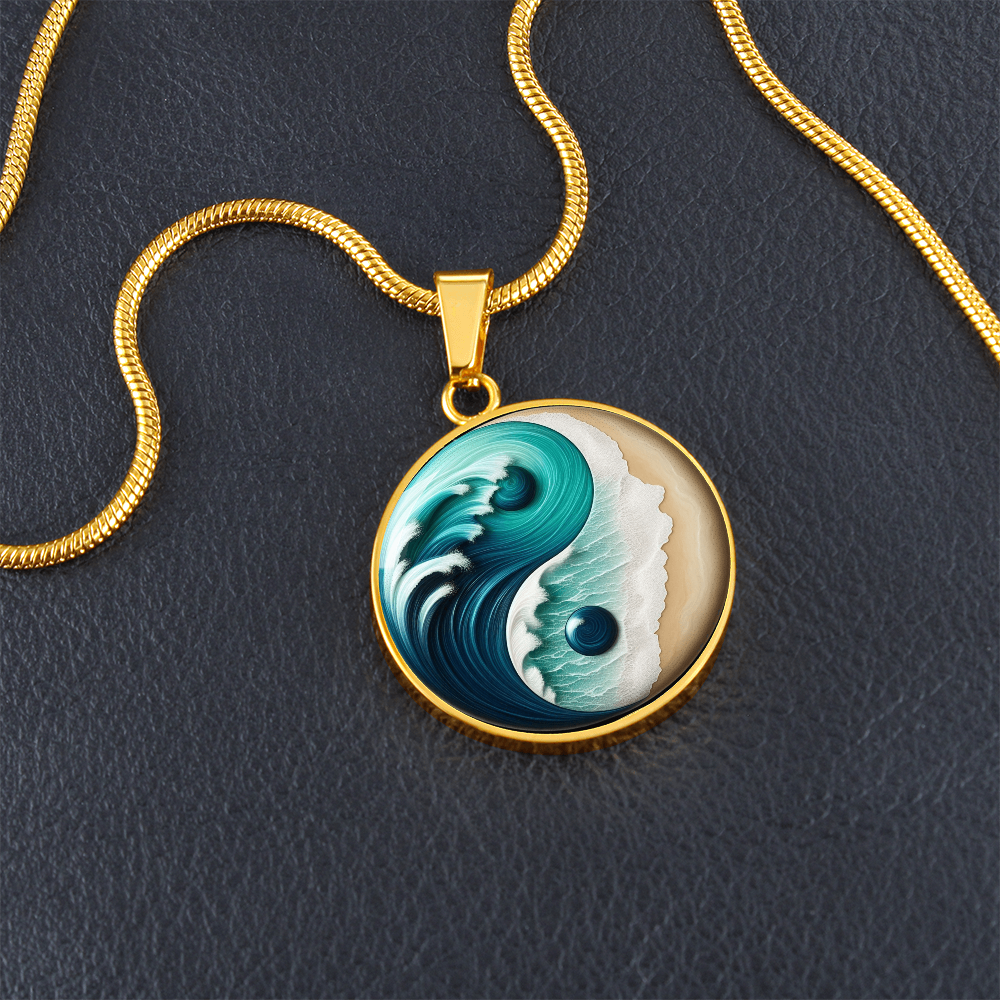 Yin Yang Necklace Turquoise Nature-Inspired Zen Jewelry – Spiritual Gift for Her, Mindfulness & Balance Symbol Pendant by ShineOn Fulfillment