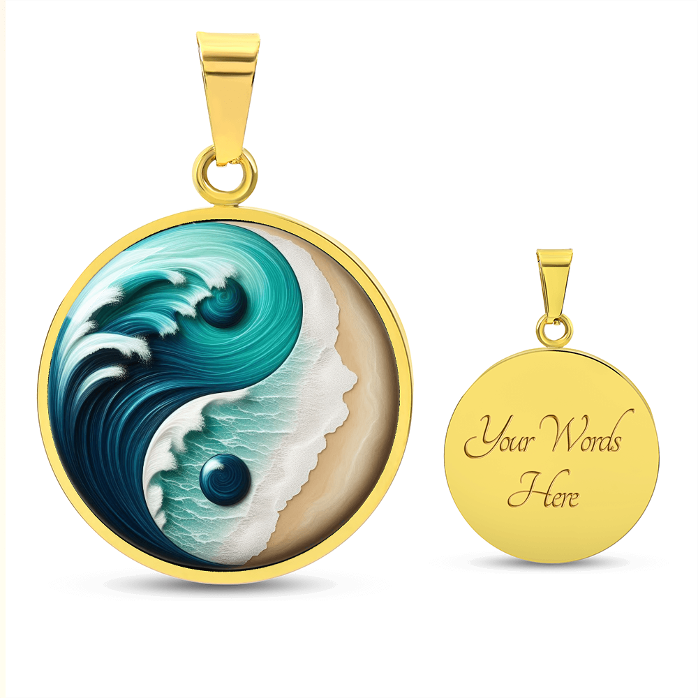 Yin Yang Necklace Turquoise Nature-Inspired Zen Jewelry – Spiritual Gift for Her, Mindfulness & Balance Symbol Pendant by ShineOn Fulfillment