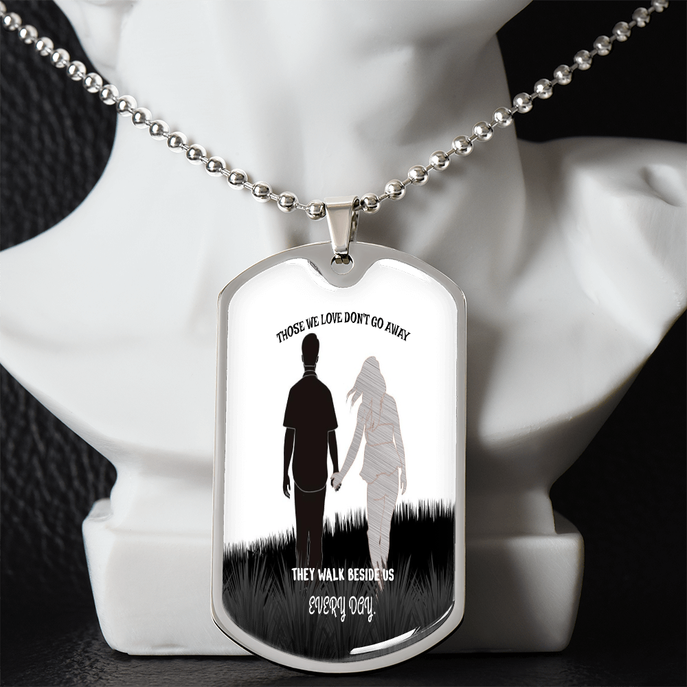 Personalized Military Tag Necklace – Memorial Jewelry – Remembrance Gift – Sympathy Necklace for Loss by ShineOn Fulfillment