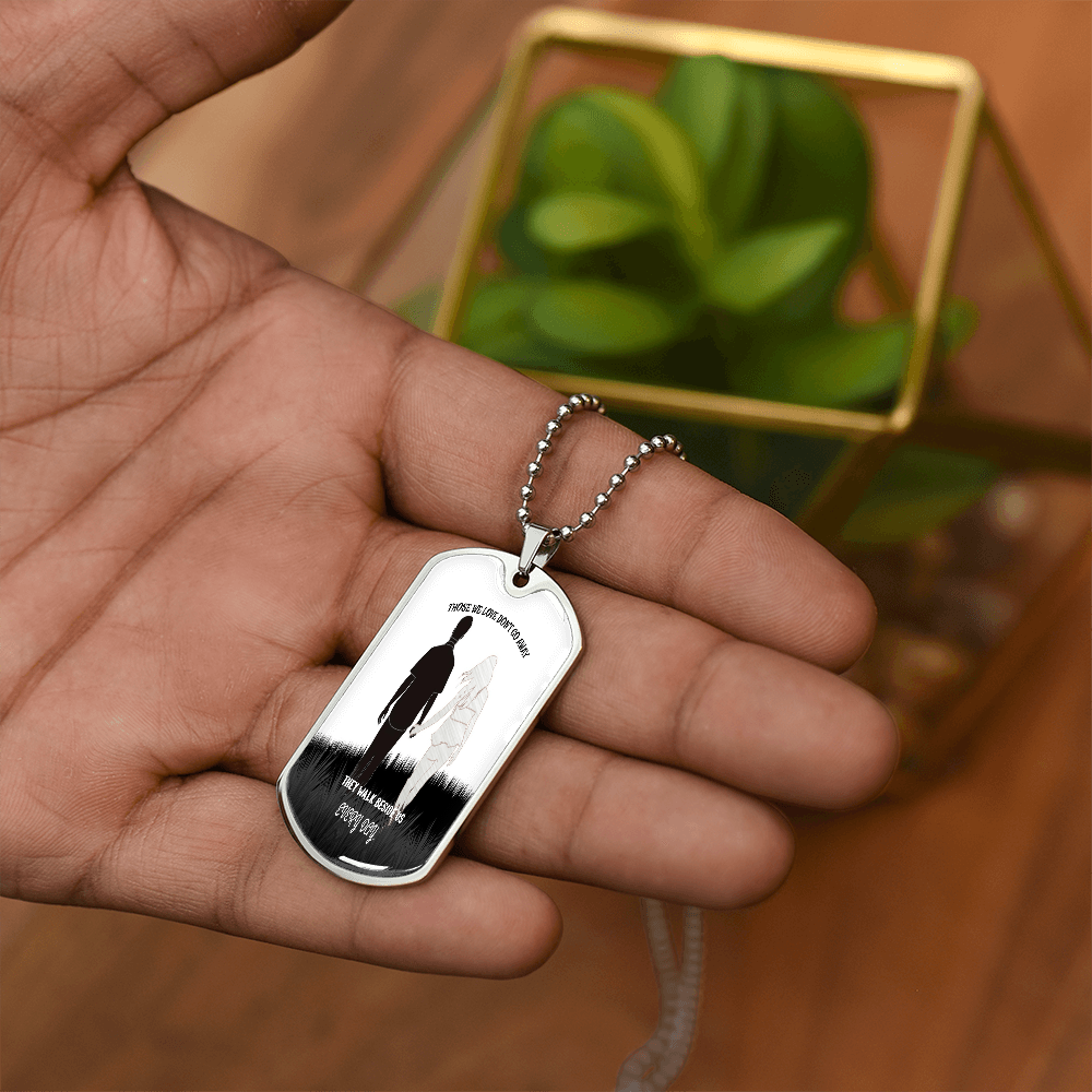 Personalized Military Tag Necklace – Memorial Jewelry – Remembrance Gift – Sympathy Necklace for Loss by ShineOn Fulfillment