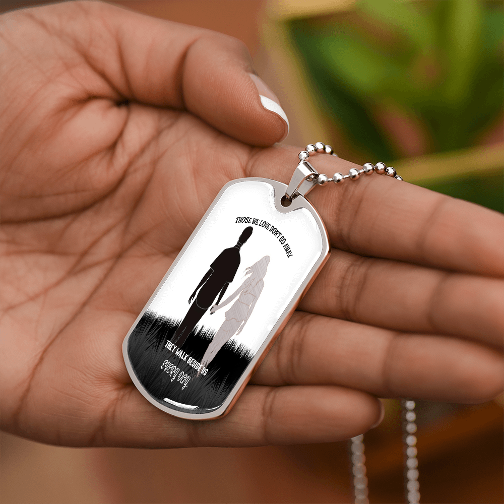Personalized Military Tag Necklace – Memorial Jewelry – Remembrance Gift – Sympathy Necklace for Loss by ShineOn Fulfillment