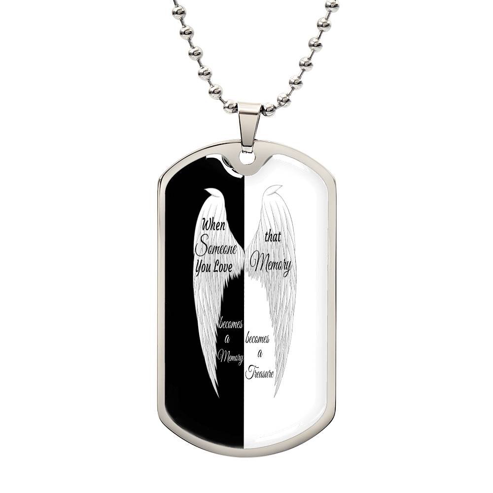 Luxury Tag Necklace Memory becomes a Treasure by ShineOn Fulfillment