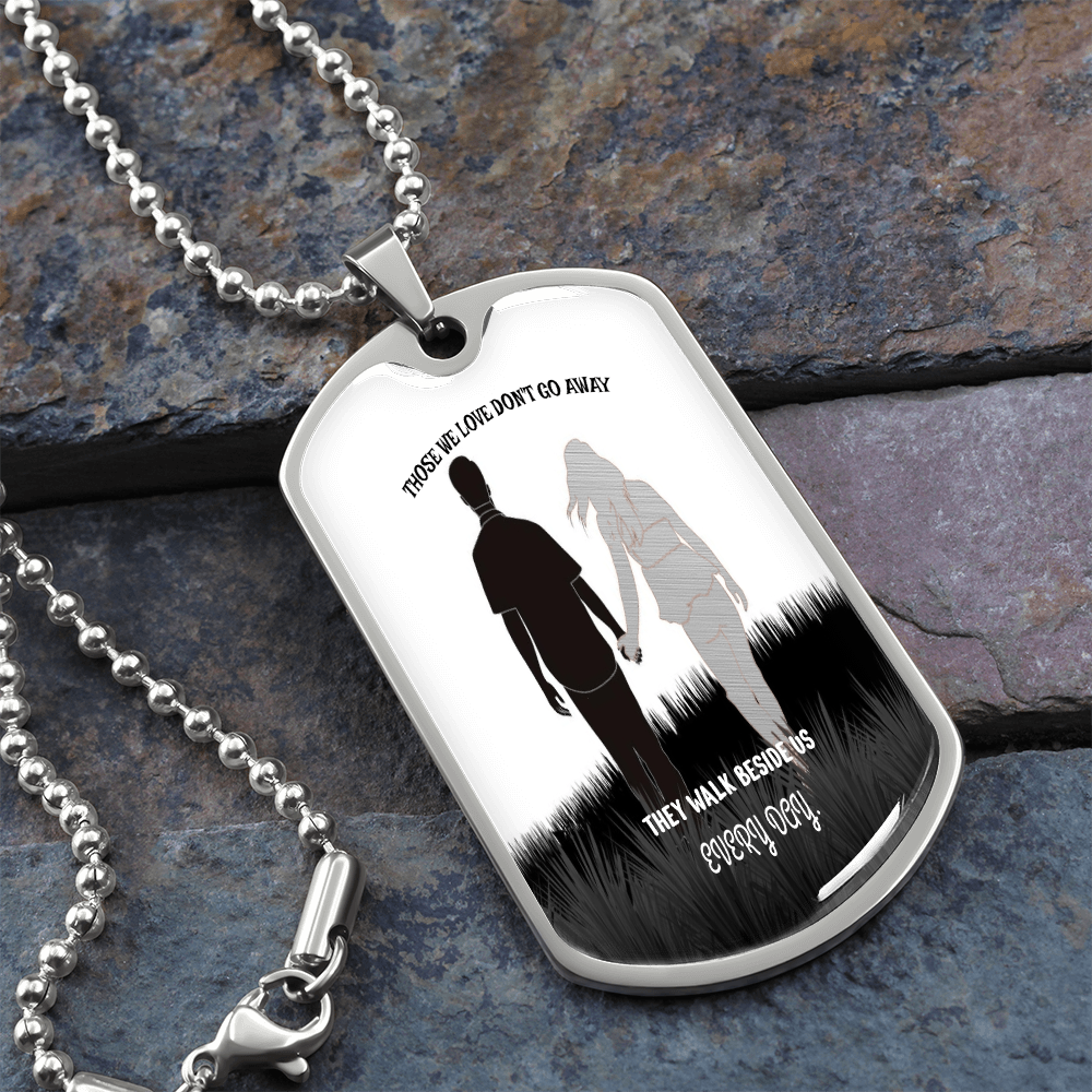 Personalized Military Tag Necklace – Memorial Jewelry – Remembrance Gift – Sympathy Necklace for Loss by ShineOn Fulfillment