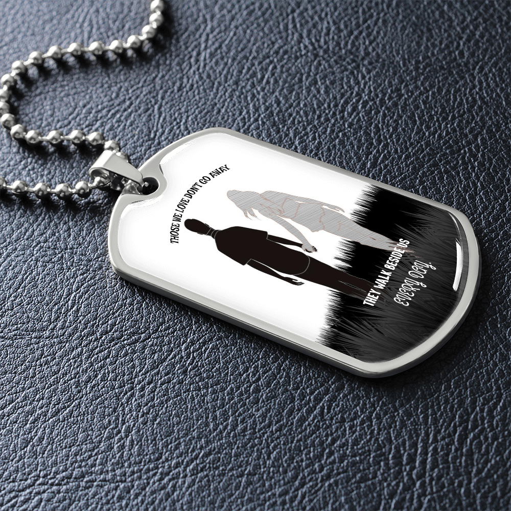 Personalized Military Tag Necklace – Memorial Jewelry – Remembrance Gift – Sympathy Necklace for Loss by ShineOn Fulfillment