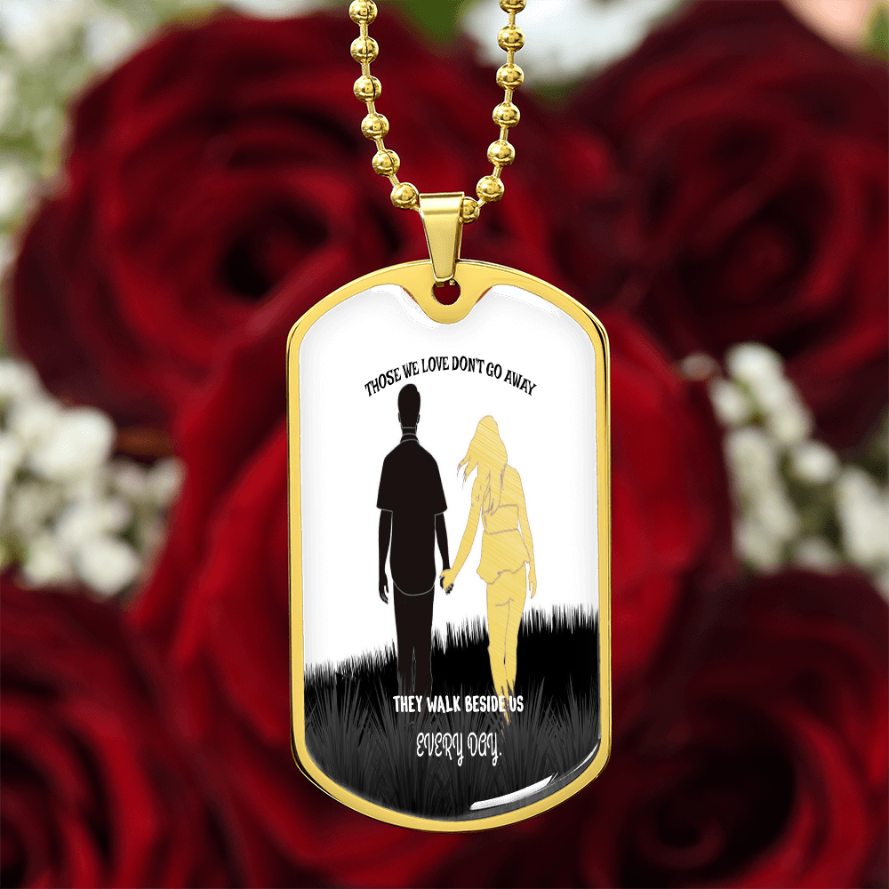 Personalized Military Tag Necklace – Memorial Jewelry – Remembrance Gift – Sympathy Necklace for Loss by ShineOn Fulfillment