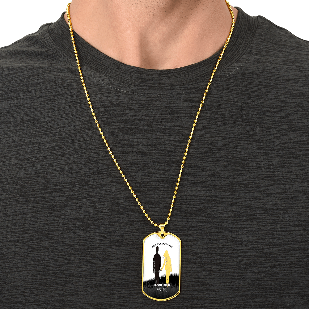 Personalized Military Tag Necklace – Memorial Jewelry – Remembrance Gift – Sympathy Necklace for Loss by ShineOn Fulfillment