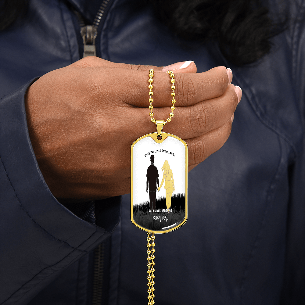 Personalized Military Tag Necklace – Memorial Jewelry – Remembrance Gift – Sympathy Necklace for Loss by ShineOn Fulfillment