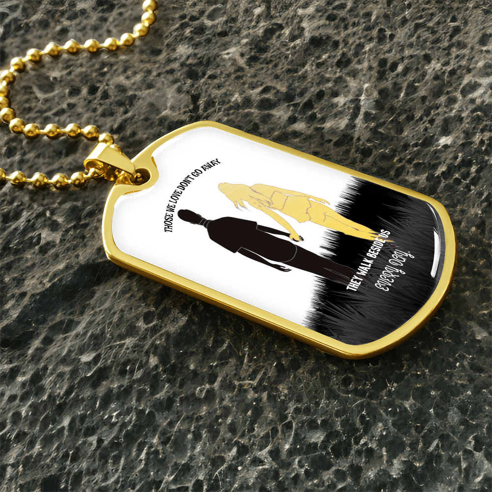 Personalized Military Tag Necklace – Memorial Jewelry – Remembrance Gift – Sympathy Necklace for Loss by ShineOn Fulfillment