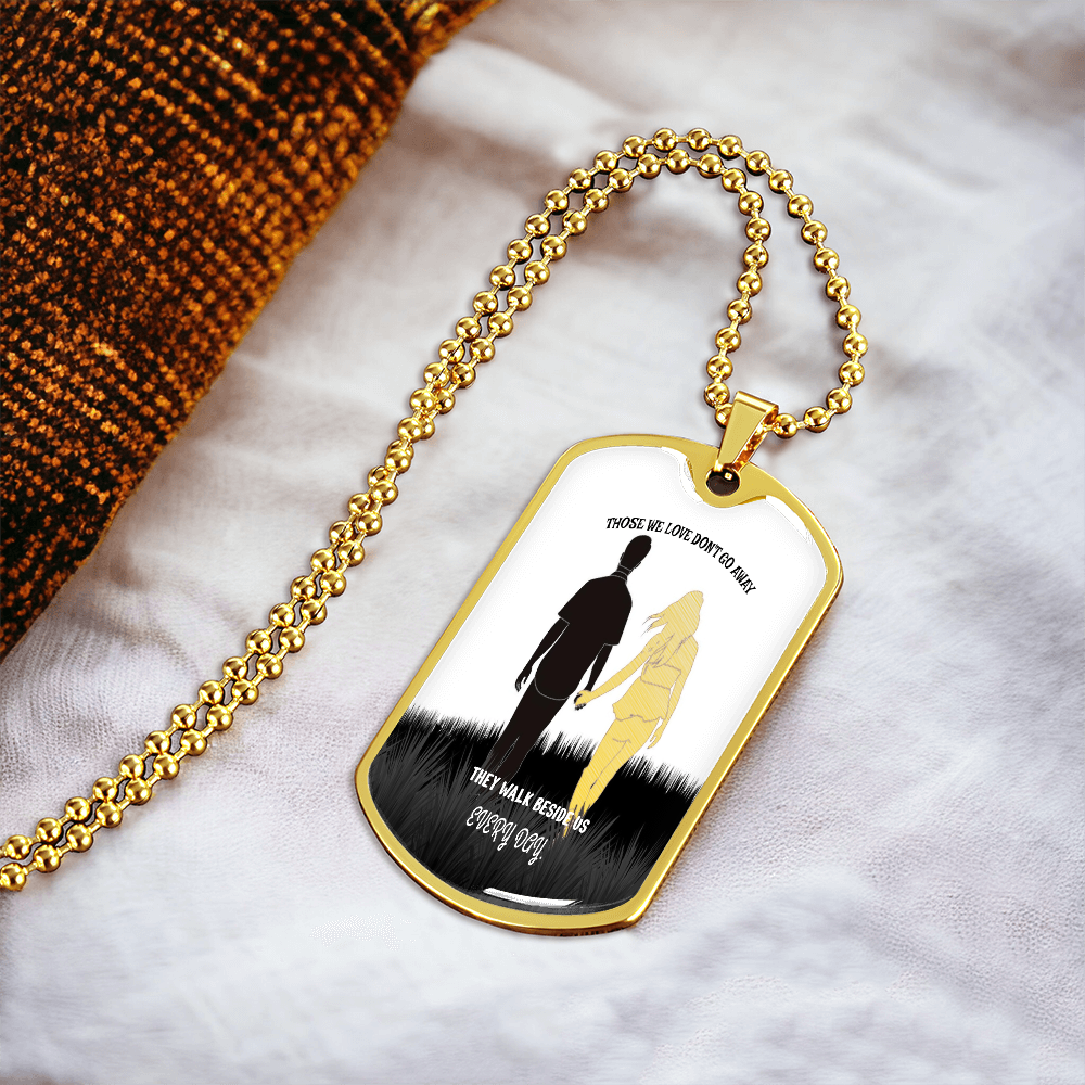 Personalized Military Tag Necklace – Memorial Jewelry – Remembrance Gift – Sympathy Necklace for Loss by ShineOn Fulfillment