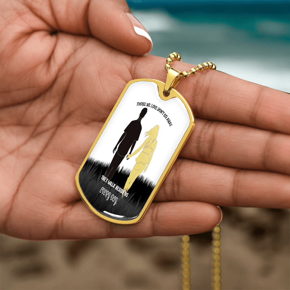 Personalized Military Tag Necklace – Memorial Jewelry – Remembrance Gift – Sympathy Necklace for Loss by ShineOn Fulfillment