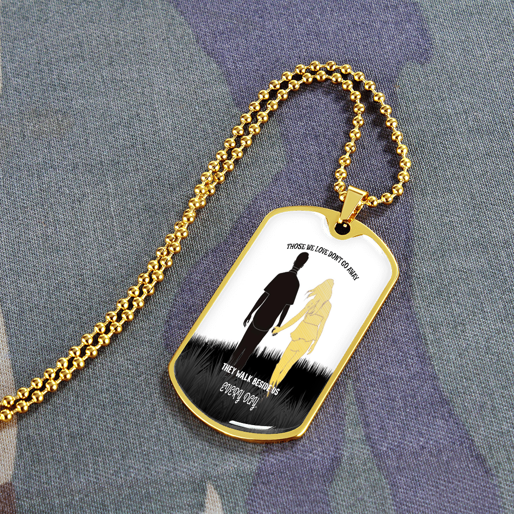 Personalized Military Tag Necklace – Memorial Jewelry – Remembrance Gift – Sympathy Necklace for Loss by ShineOn Fulfillment