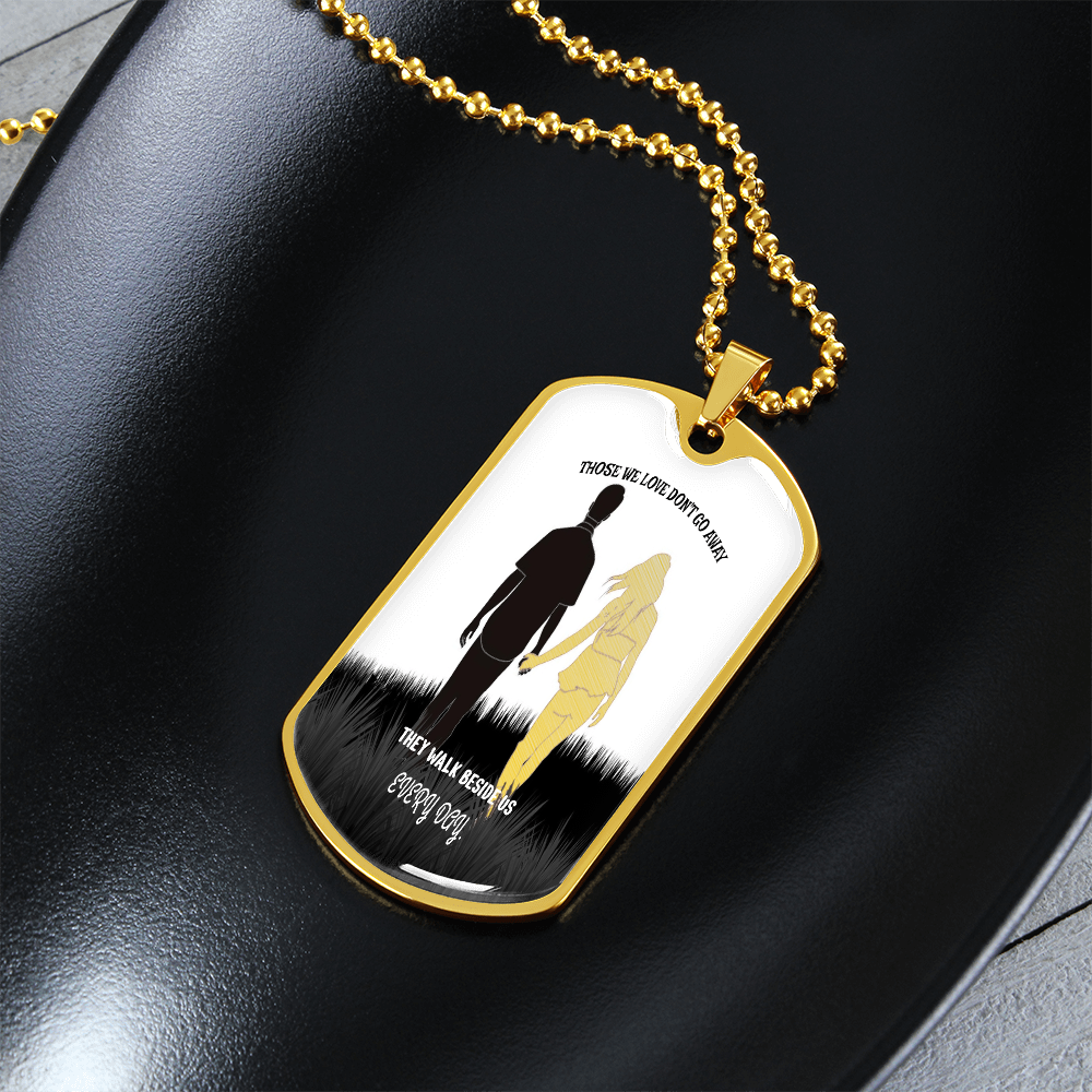 Personalized Military Tag Necklace – Memorial Jewelry – Remembrance Gift – Sympathy Necklace for Loss by ShineOn Fulfillment