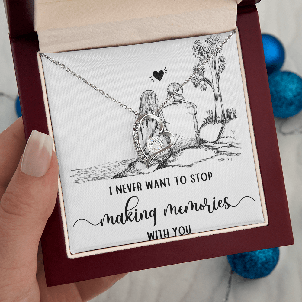 Forever Love Necklace I never want to stop making Moments with You, Gift for Her by ShineOn Fulfillment