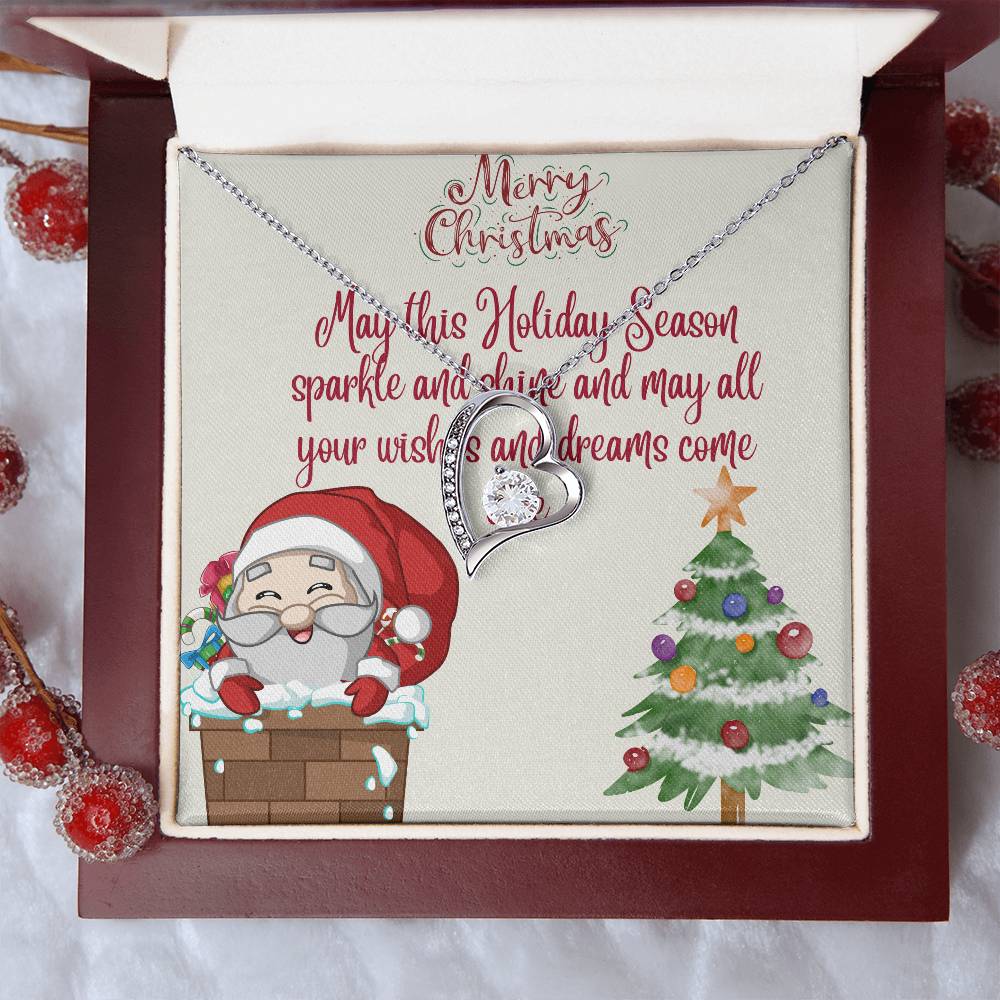 Forever Love Necklace Merry Christmas by ShineOn Fulfillment