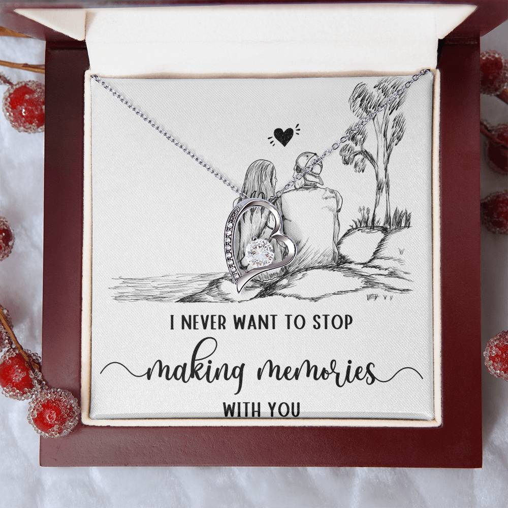 Forever Love Necklace I never want to stop making Moments with You, Gift for Her by ShineOn Fulfillment