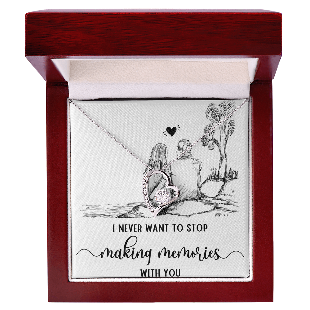 Forever Love Necklace I never want to stop making Moments with You, Gift for Her by ShineOn Fulfillment