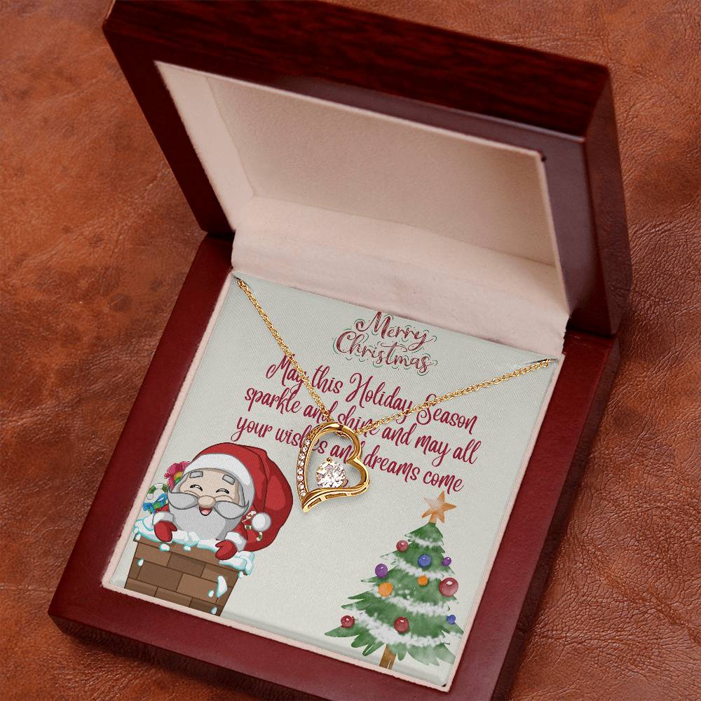 Forever Love Necklace Merry Christmas by ShineOn Fulfillment