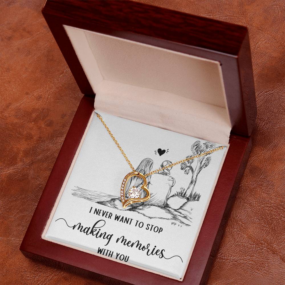 Forever Love Necklace I never want to stop making Moments with You, Gift for Her by ShineOn Fulfillment