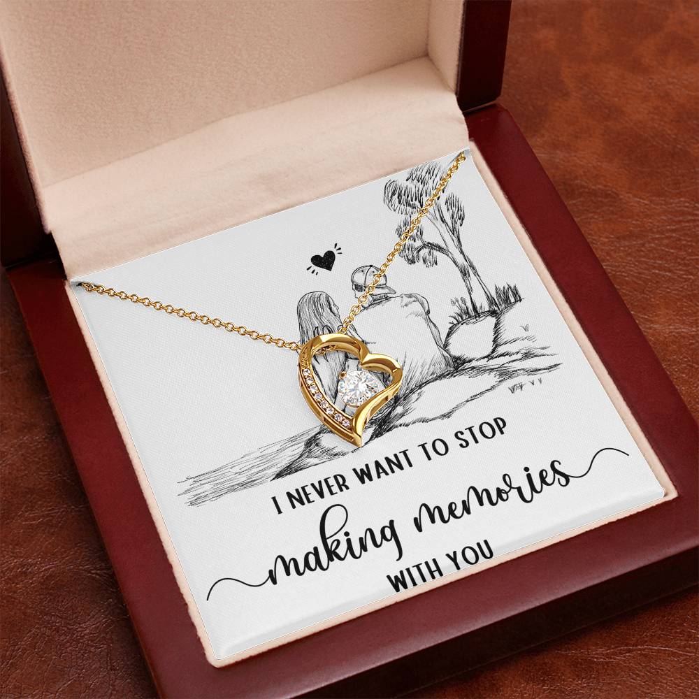 Forever Love Necklace I never want to stop making Moments with You, Gift for Her by ShineOn Fulfillment