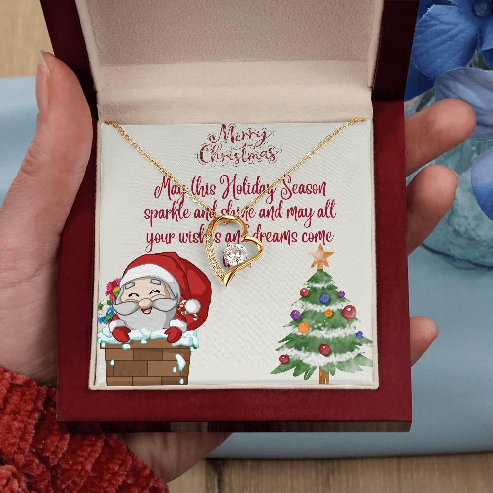 Forever Love Necklace Merry Christmas by ShineOn Fulfillment