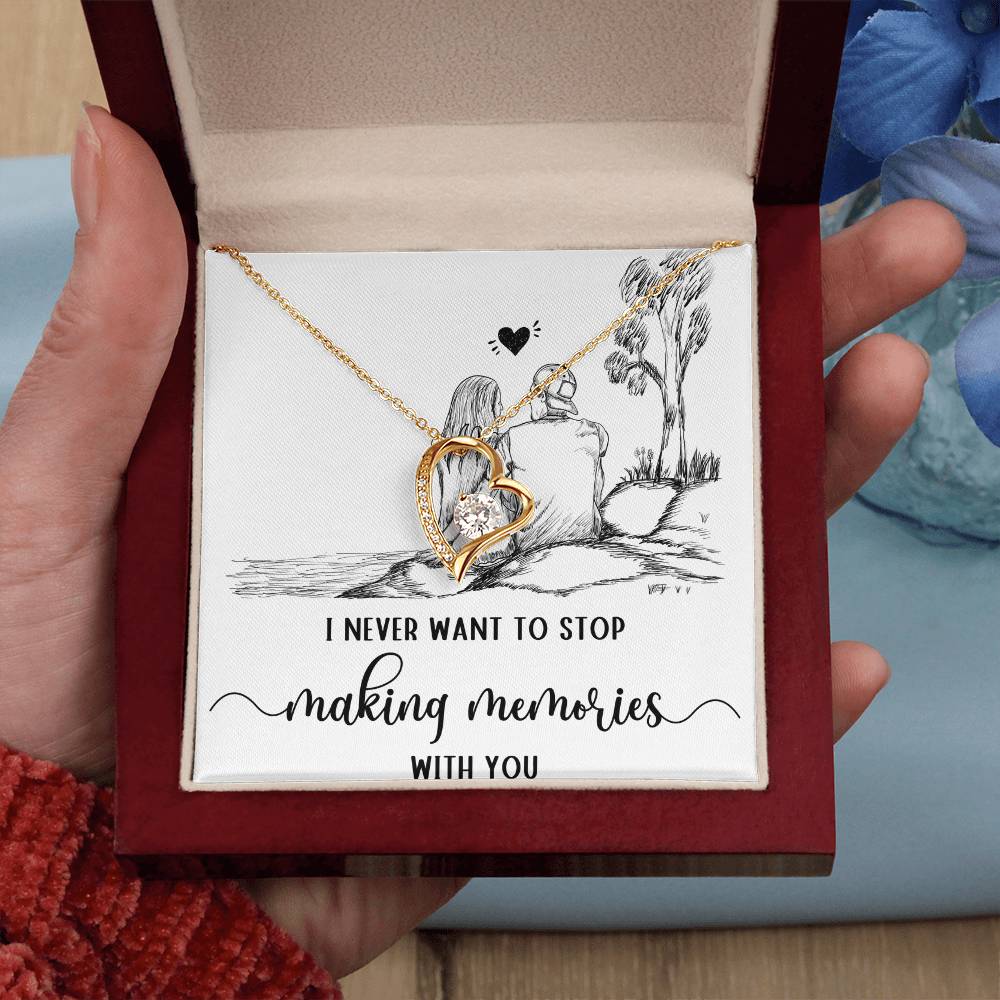 Forever Love Necklace I never want to stop making Moments with You, Gift for Her by ShineOn Fulfillment