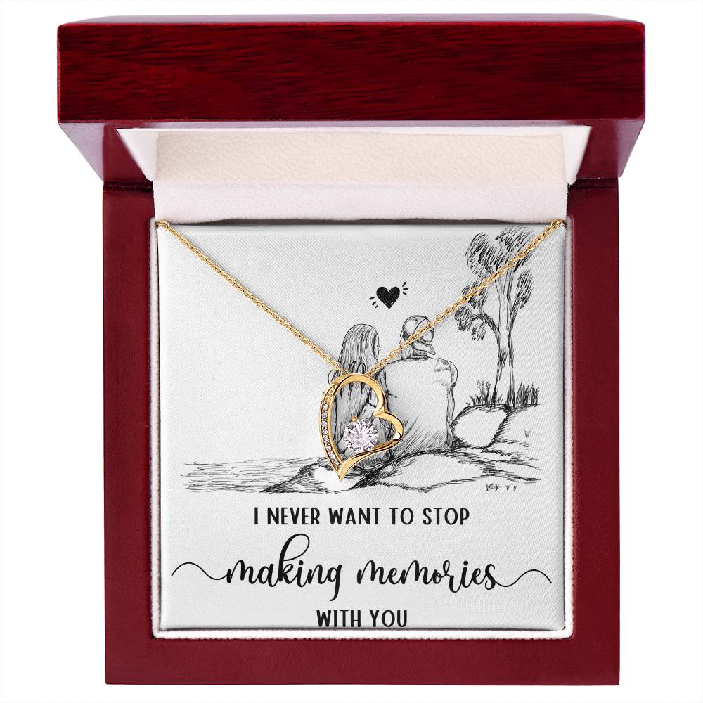 Forever Love Necklace I never want to stop making Moments with You, Gift for Her by ShineOn Fulfillment