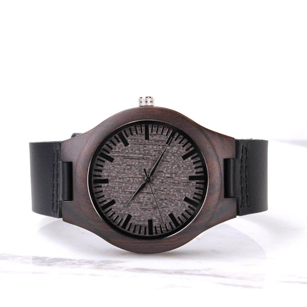 Wood Watch with Engraving Every second with you matters, personalized