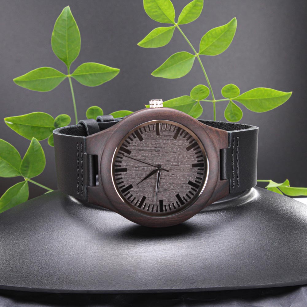 Wood Watch with Engraving Every second with you matters, personalized