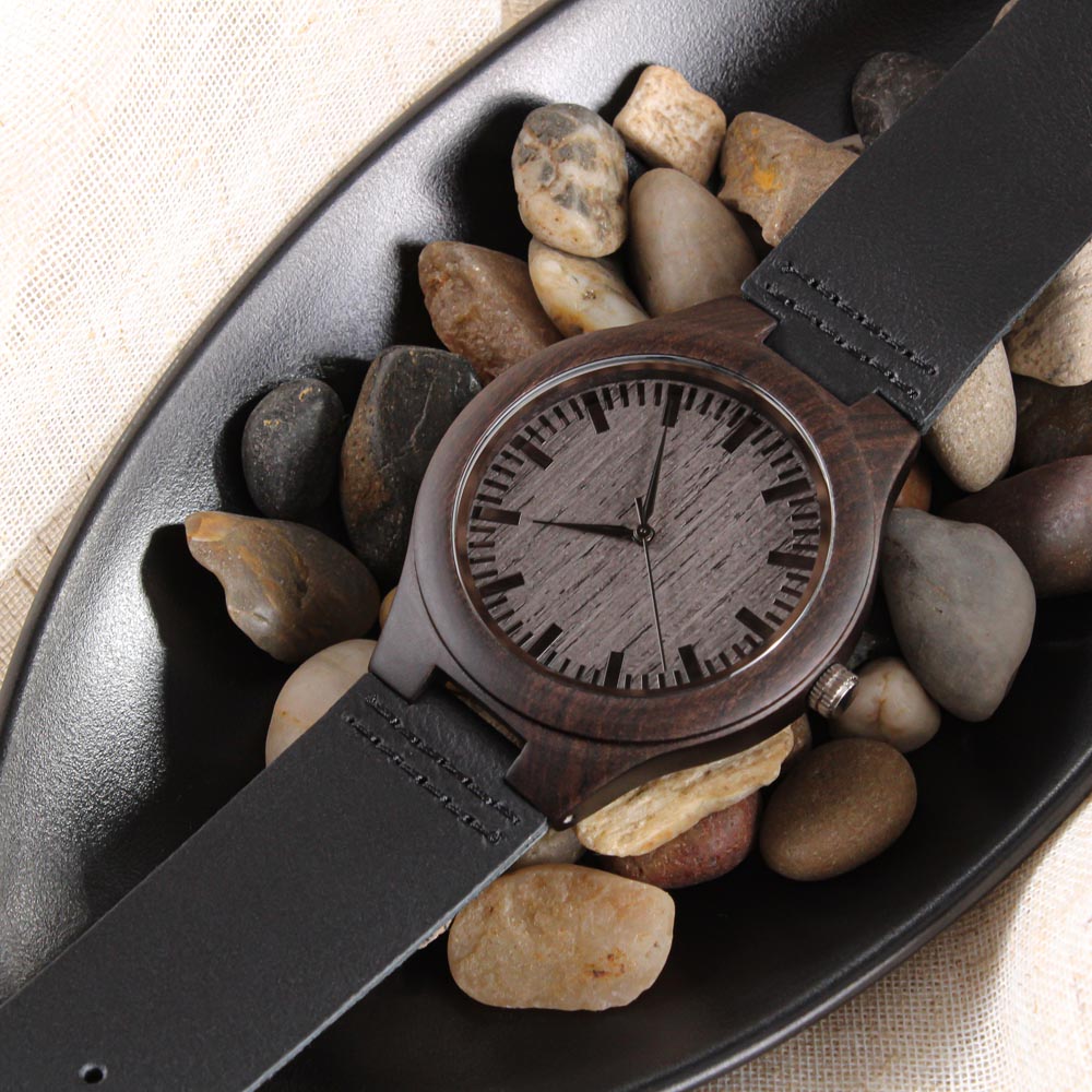 Wood Watch with Engraving Every second with you matters, personalized