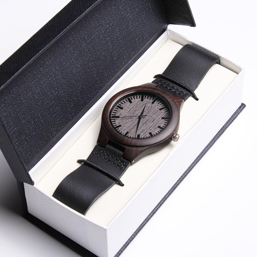 Wood Watch with Engraving Every second with you matters, personalized