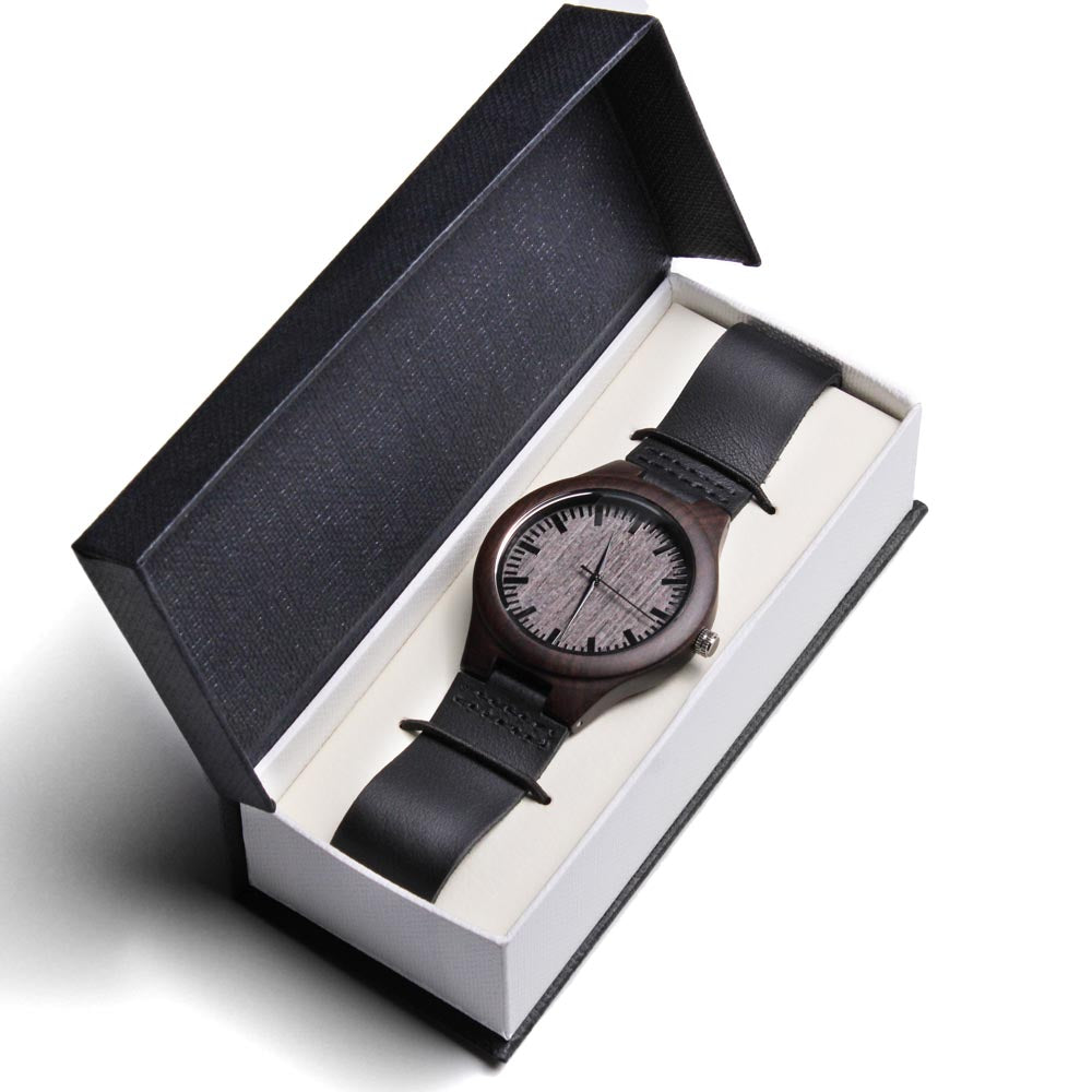 Wood Watch with Engraving Every second with you matters, personalized