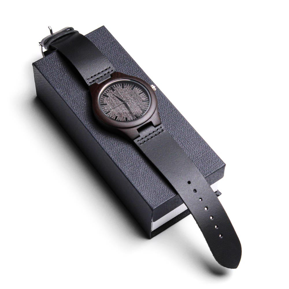 Wood Watch with Engraving Every second with you matters, personalized