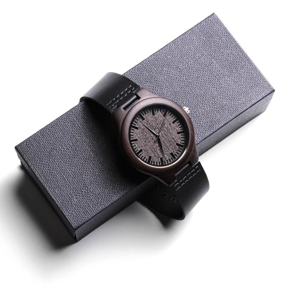 Wood Watch with Engraving Every second with you matters, personalized