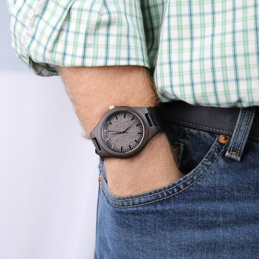Wood Watch with Engraving Every second with you matters, personalized