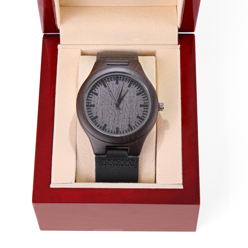 Wood Watch with Engraving Every second with you matters, personalized
