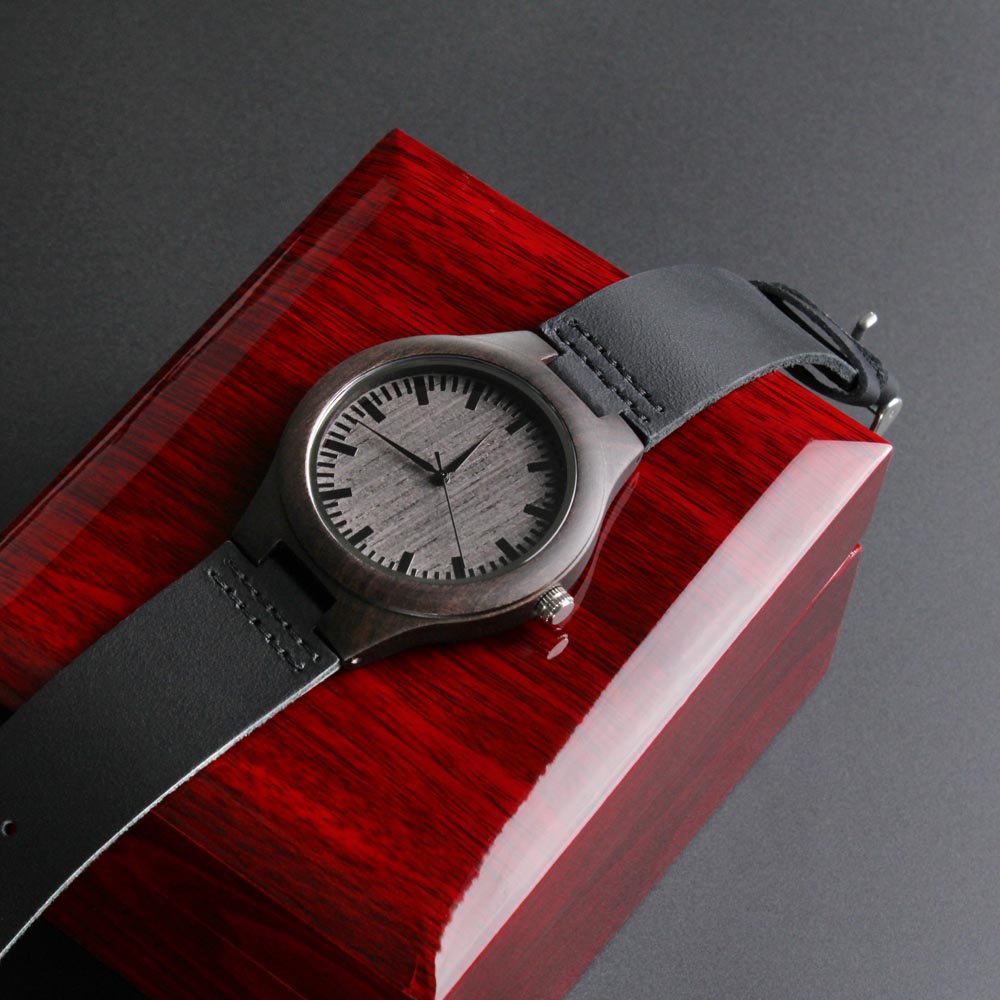 Wood Watch with Engraving Every second with you matters, personalized