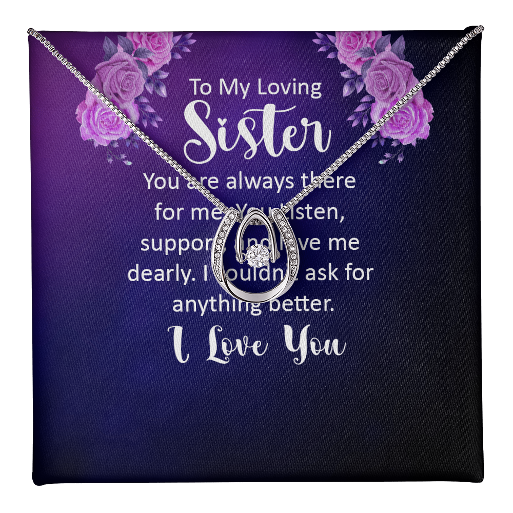 To my Sister Necklace for Luck ShineOn Fulfillment