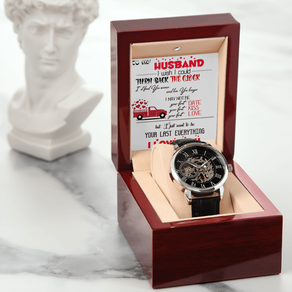 Openwork Watch with To my Husband message card
