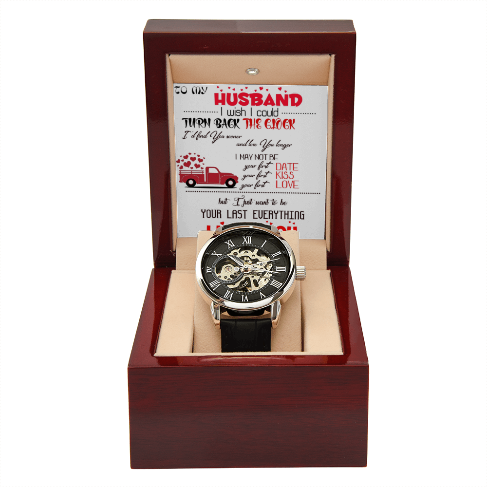 Openwork Watch with To my Husband message card