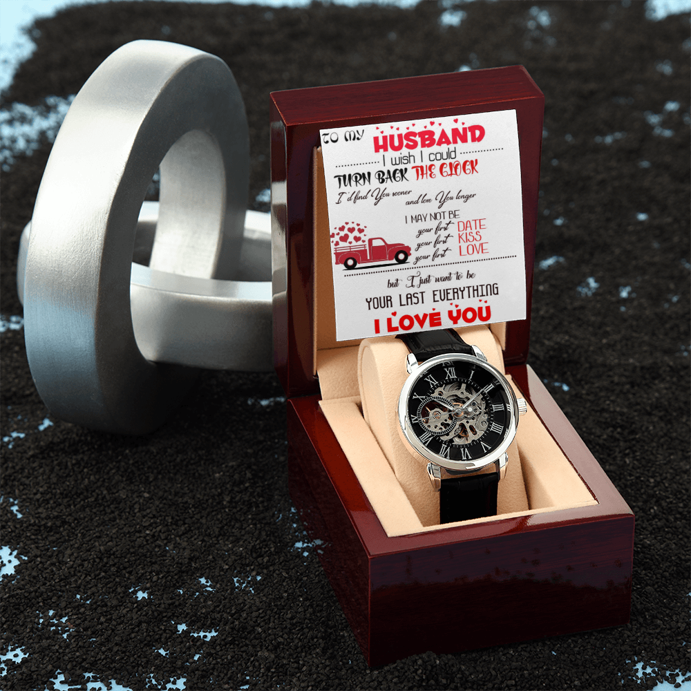 Openwork Watch with To my Husband message card