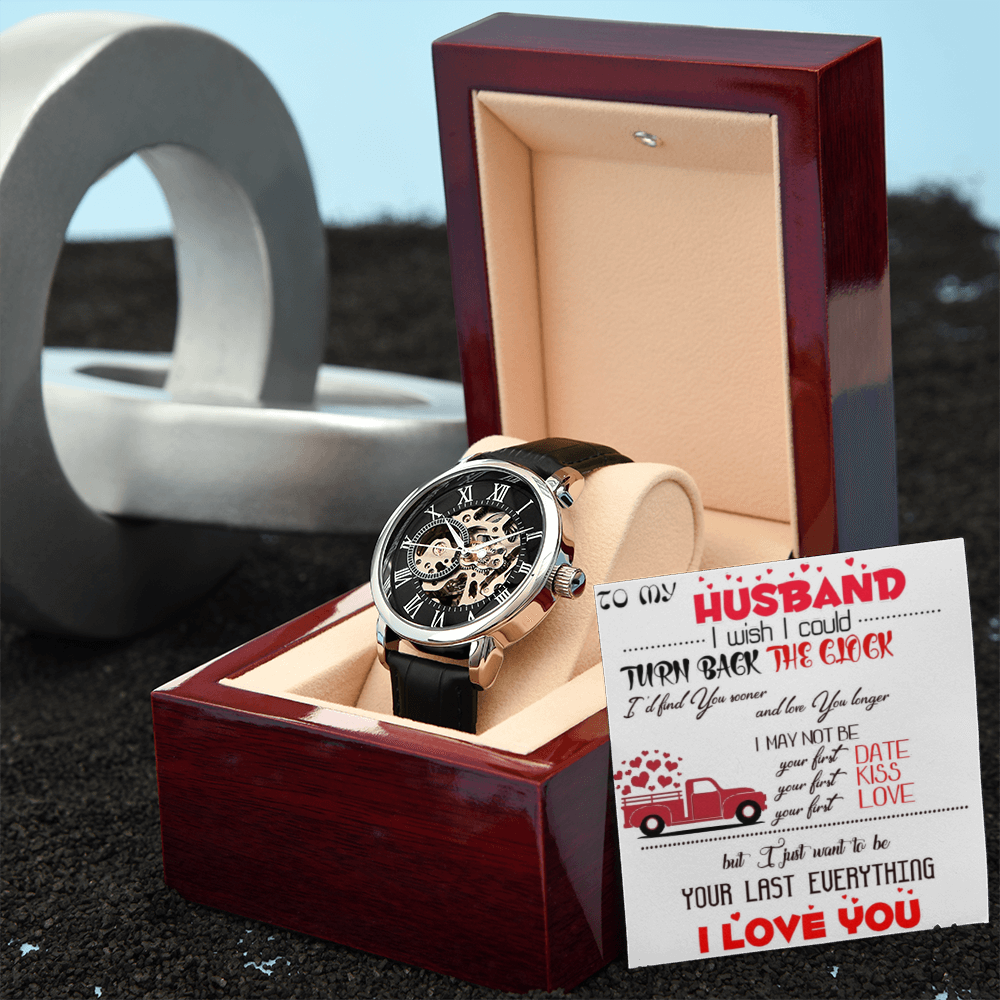 Openwork Watch with To my Husband message card