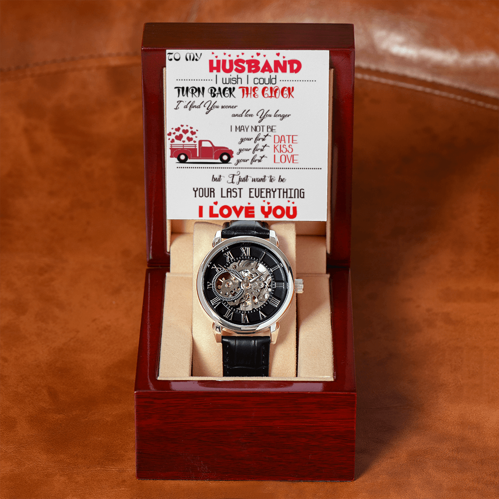 Openwork Watch with To my Husband message card