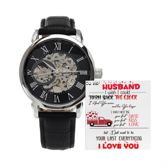 Openwork Watch with To my Husband message card