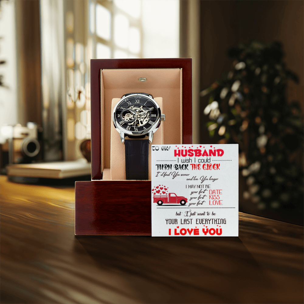 Openwork Watch with To my Husband message card